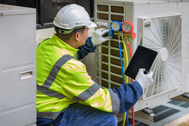 Professional Hvac technician working in Williston, SC